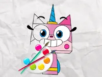 image Unicorn Kitty Coloring Book